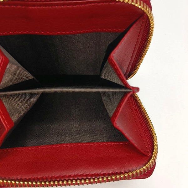 Monogram Calfskin Wallet Red