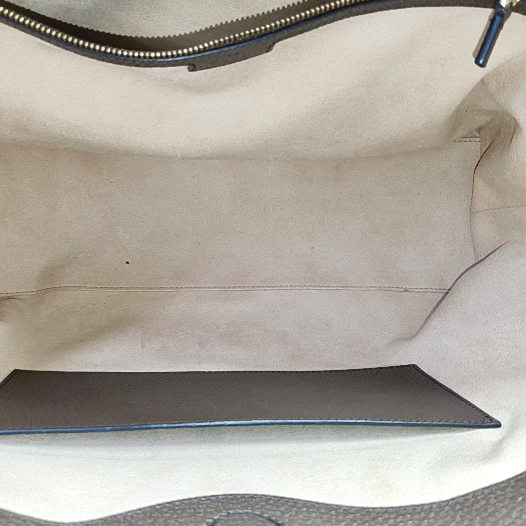 Monogram Coated Canvas Tote Bag Brown