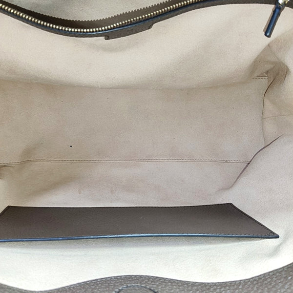 Monogram Coated Canvas Tote Bag Brown