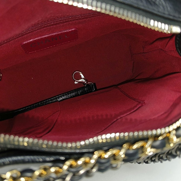 GABRIELLE Small Quilted Calfskin Black