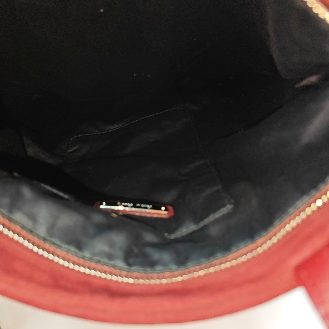Suede Tote Bag Red