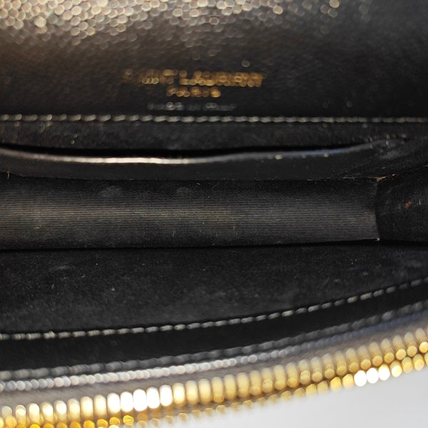 MONOGRAM Chevron Calfskin Black