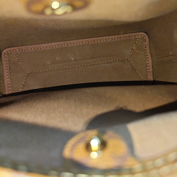 ATLANTIS PM Monogram Coated Canvas Brown