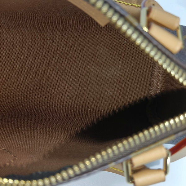 SPEEDY Nano Monogram Coated Canvas Brown