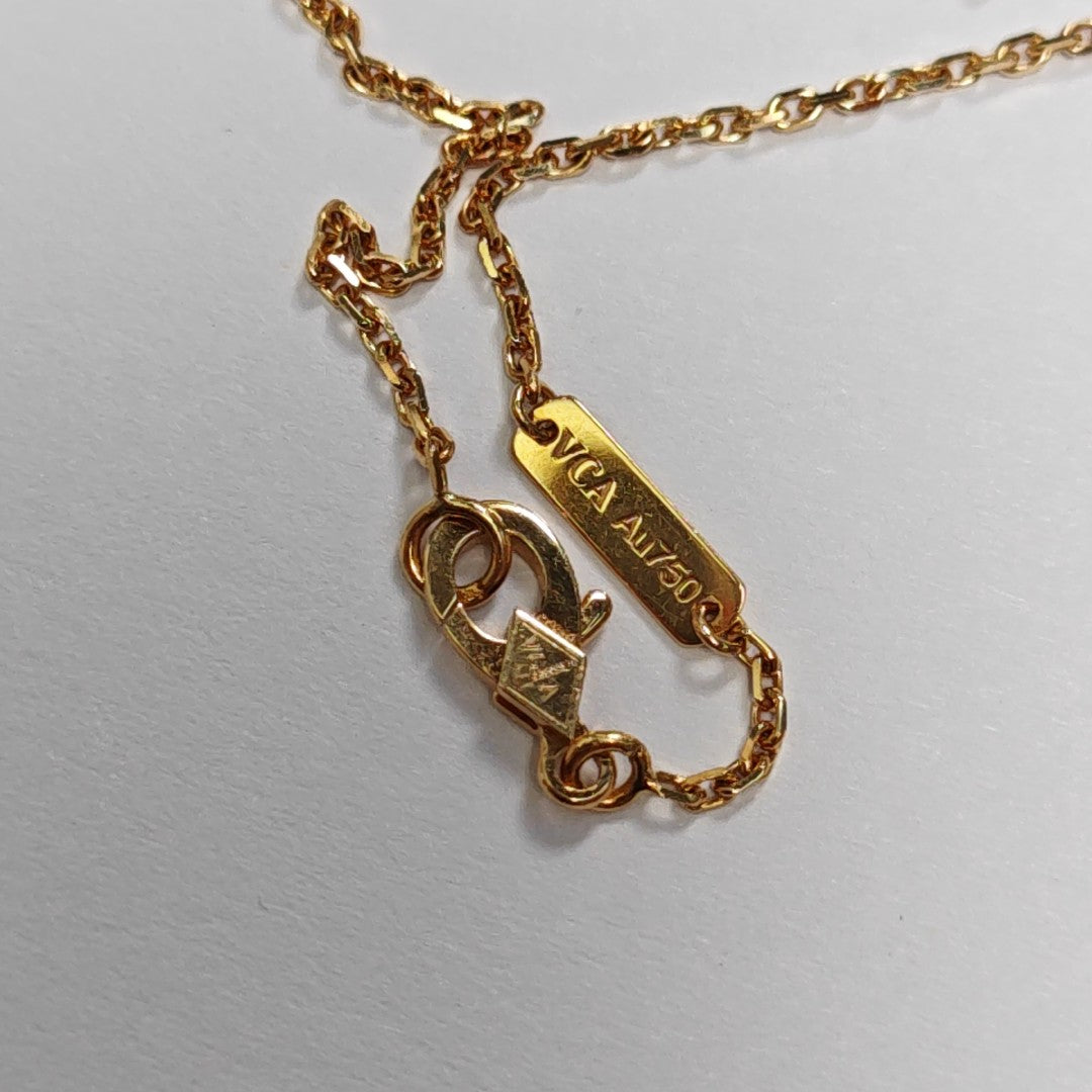Vintage Alhambra 18k Gold Necklace