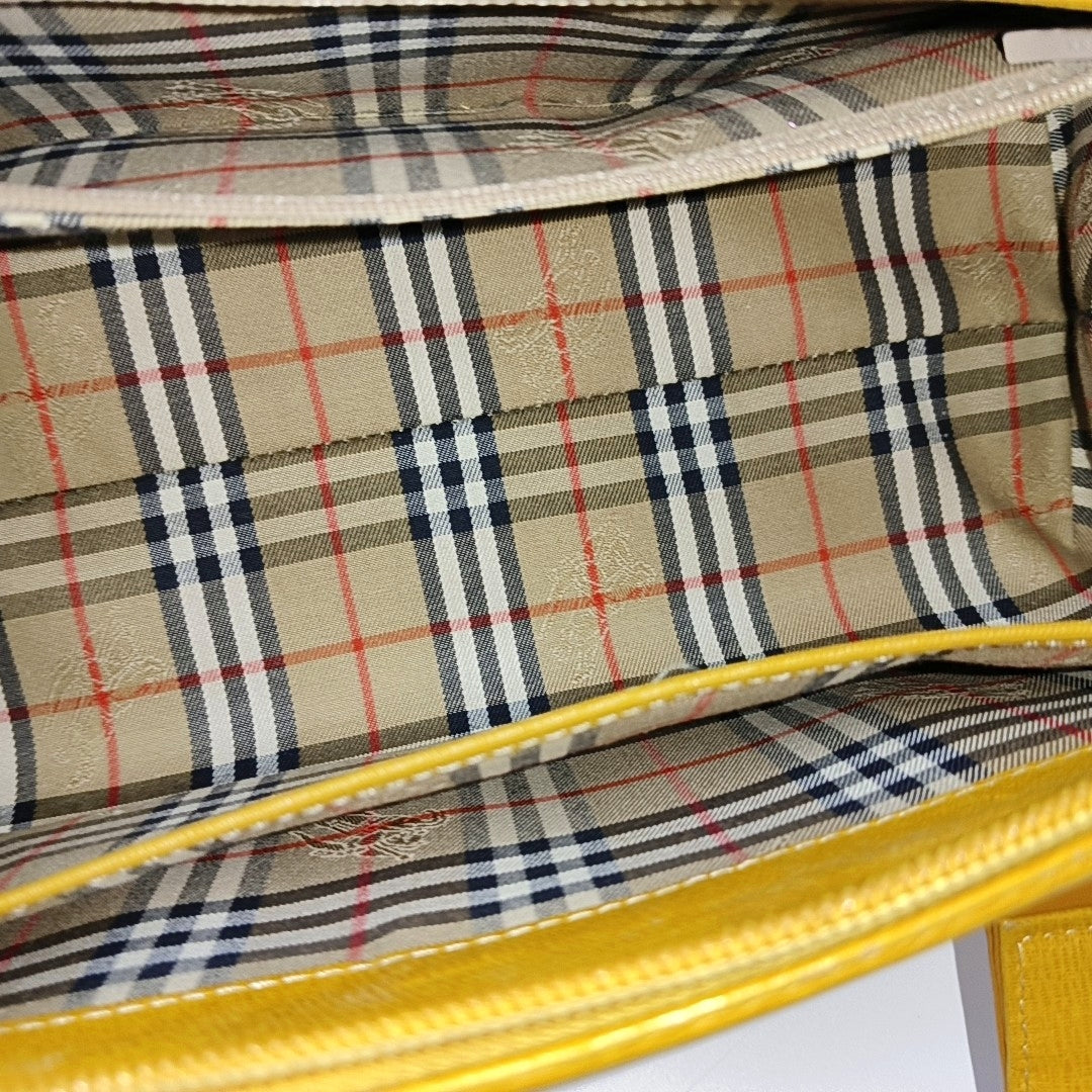 Calfskin Top Handle Bag Yellow