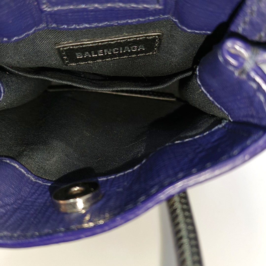 Calfskin Shoulder Bag Blue