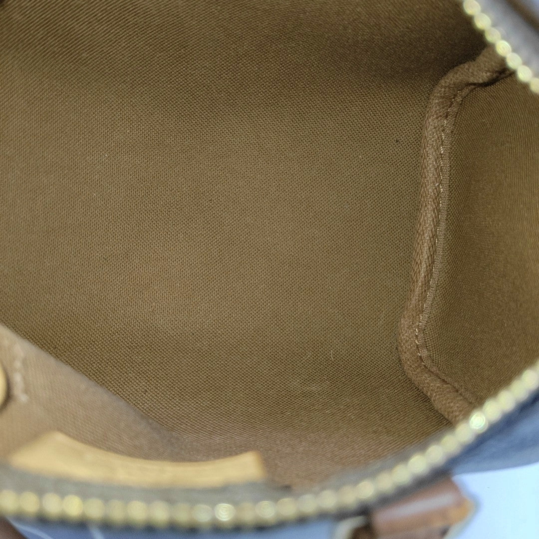 SPEEDY Nano Monogram Coated Canvas Brown