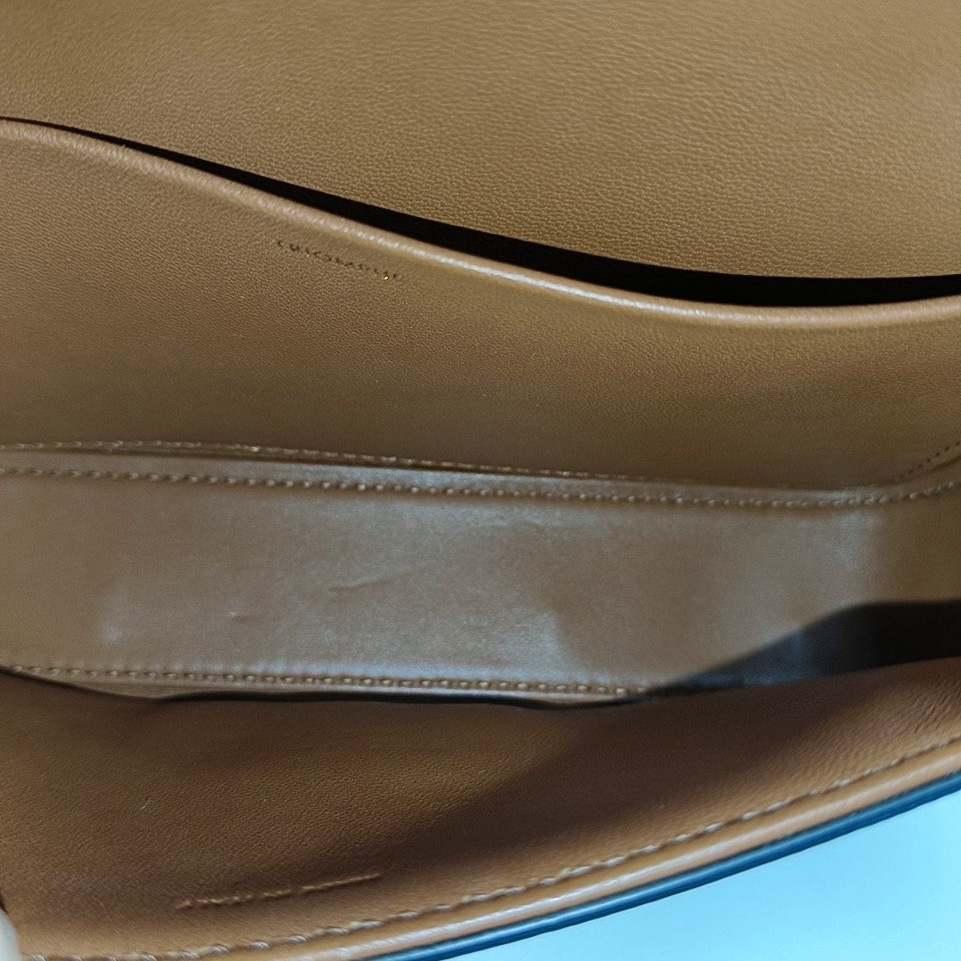 TRIOMPHE Small Coated Canvas Brown