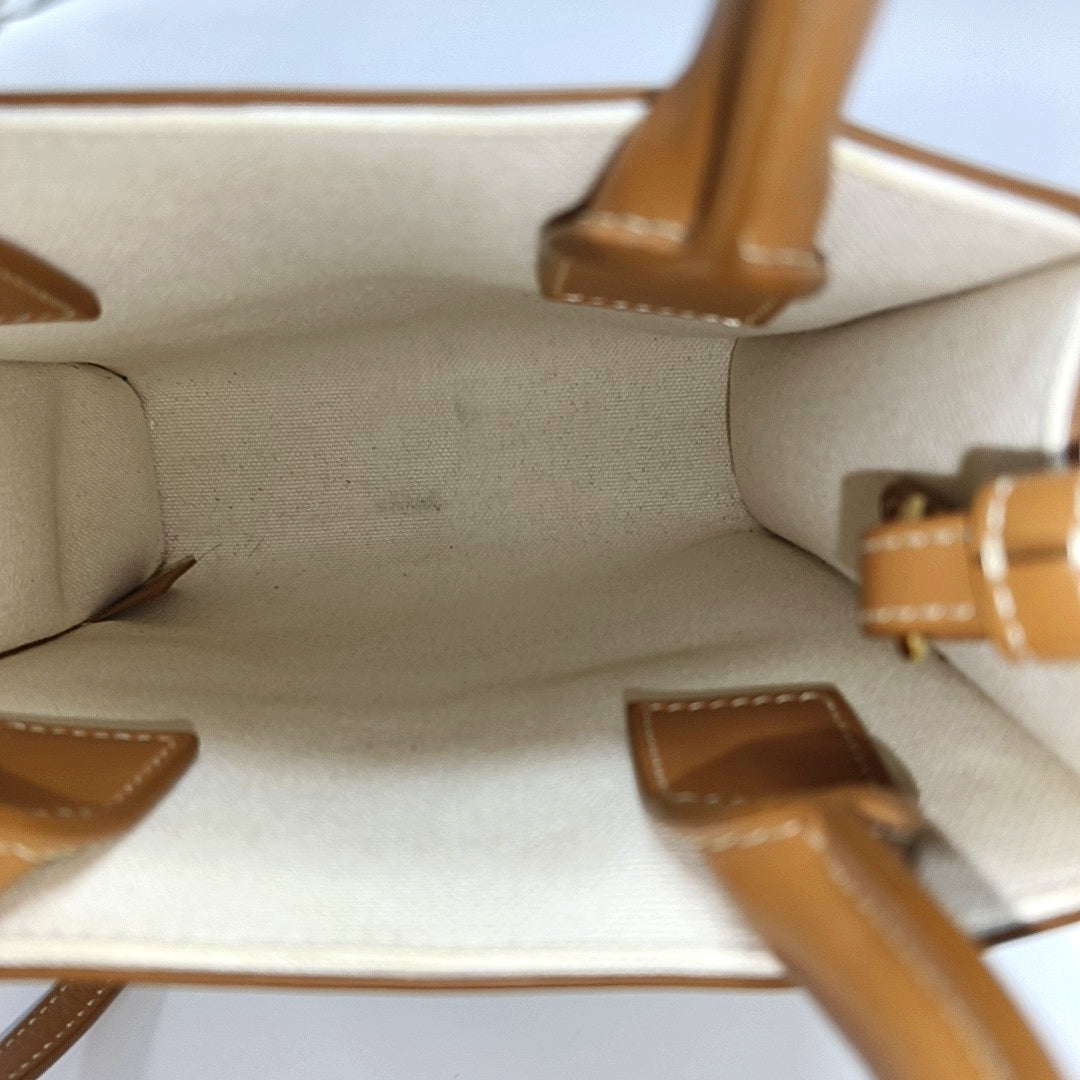CABAS CELINE Mini Canvas White