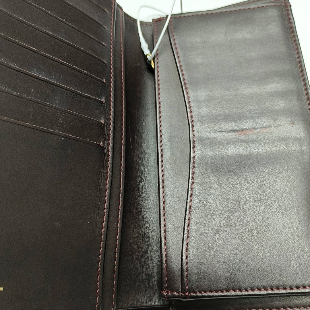 Quilted Grained Calfskin Wallet Black