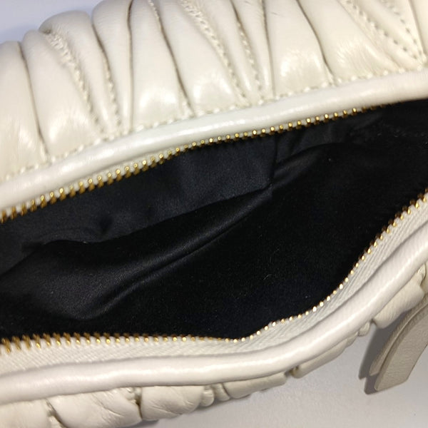 Wander Matelassé Mini Quilted Lambskin White