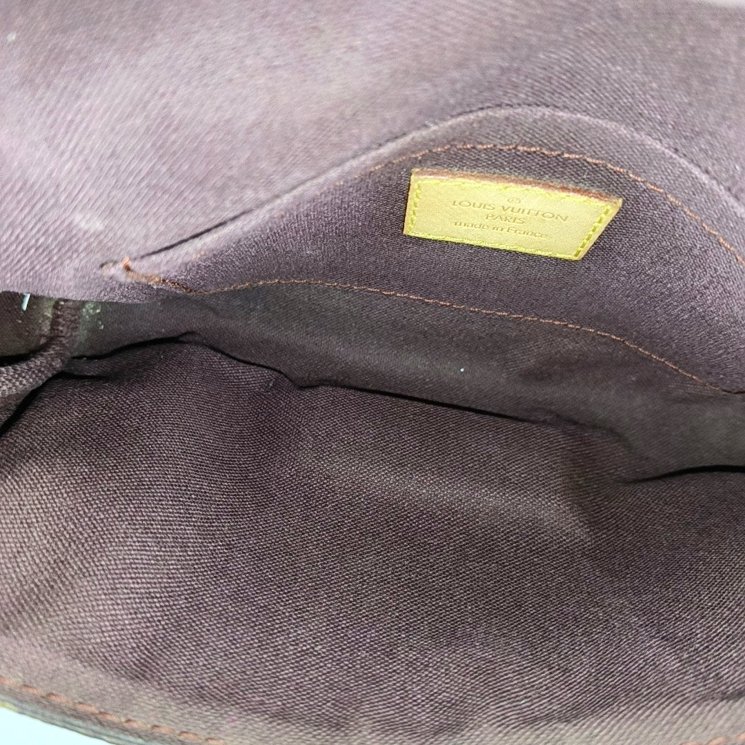 FAVORITE PM Monogram Coated Canvas Brown