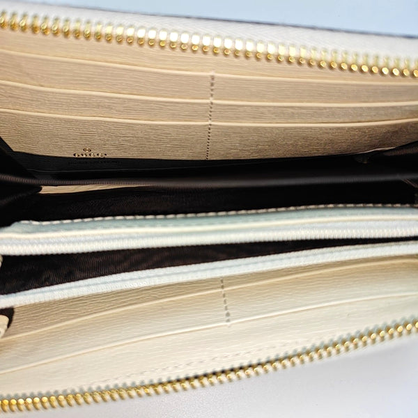 Ophidia Mini Monogram Coated Canvas Beige Wallet