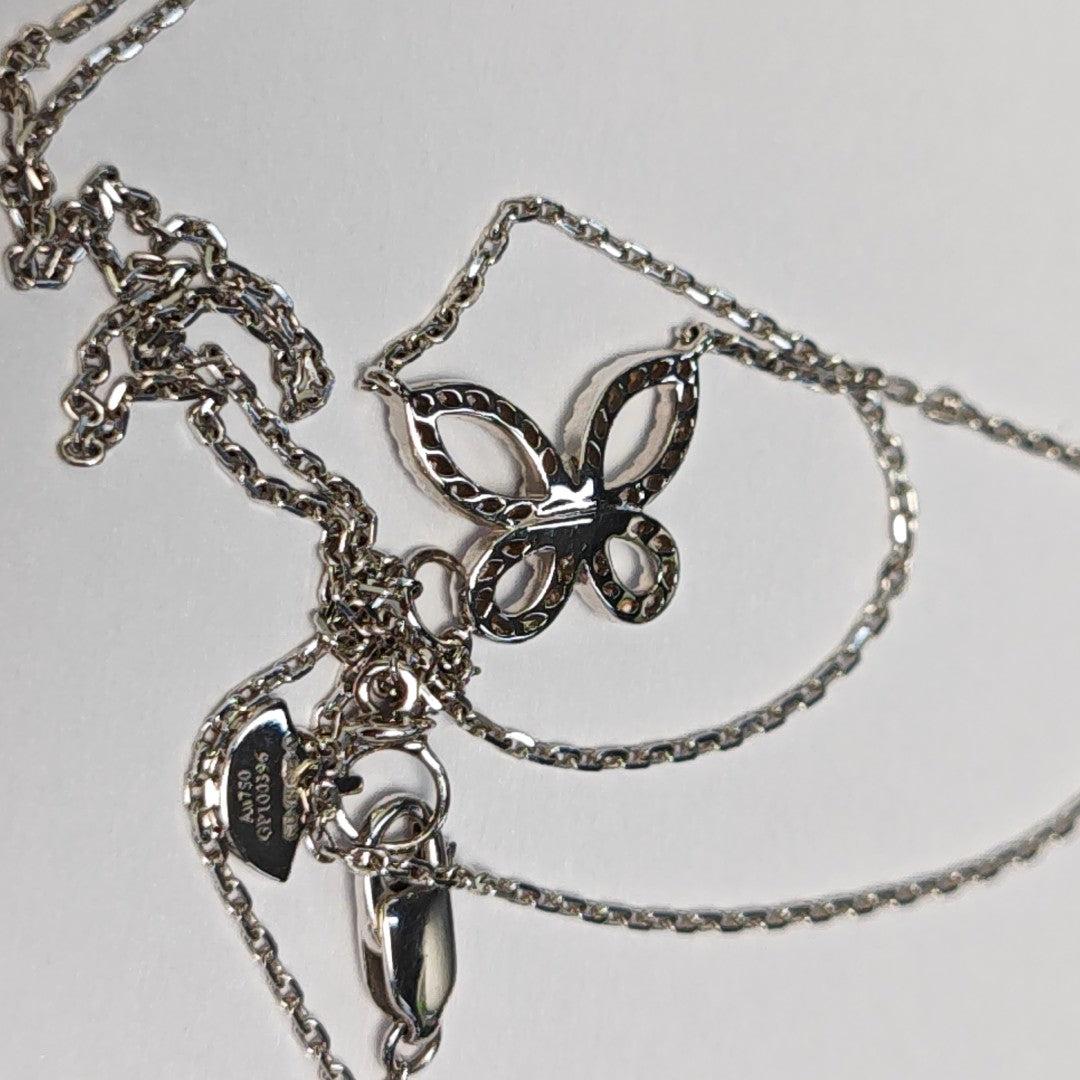 18k White Gold Silver Necklace