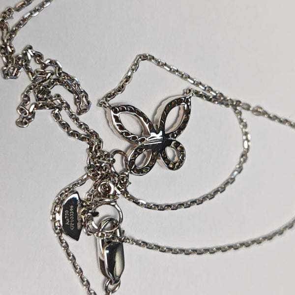 18k White Gold Silver Necklace