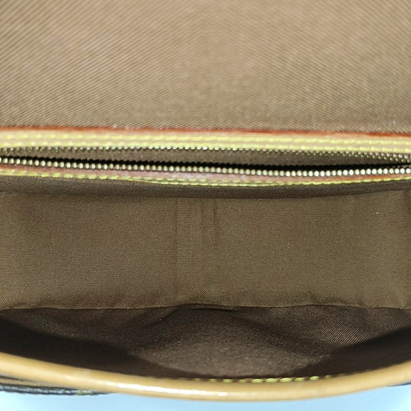 SOLOGNE PM Monogram Coated Canvas Brown
