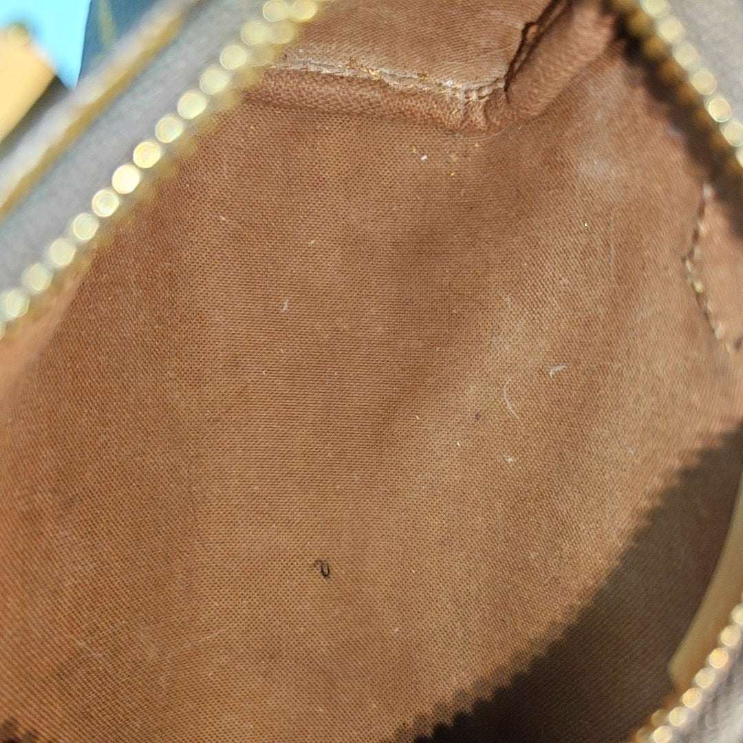 SPEEDY Nano Monogram Coated Canvas Brown