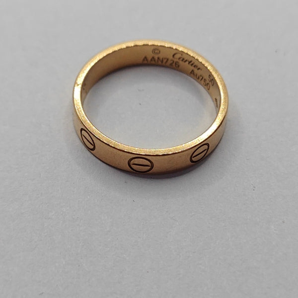 LOVE 18k Rose Gold Ring EU 50