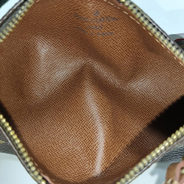 PAPILLON Mini Monogram Coated Canvas Brown