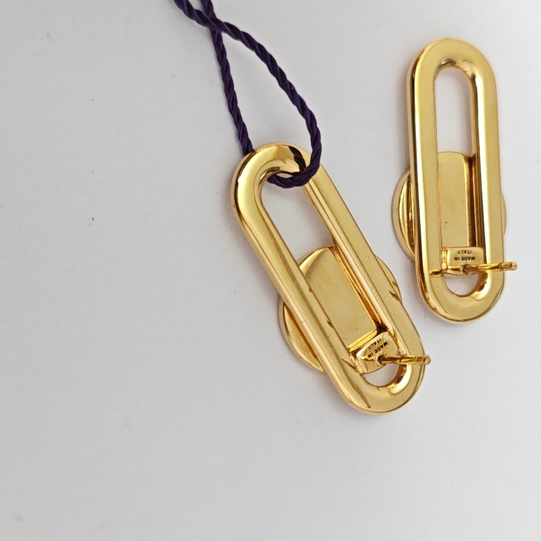 Metal Gold Stud Earrings
