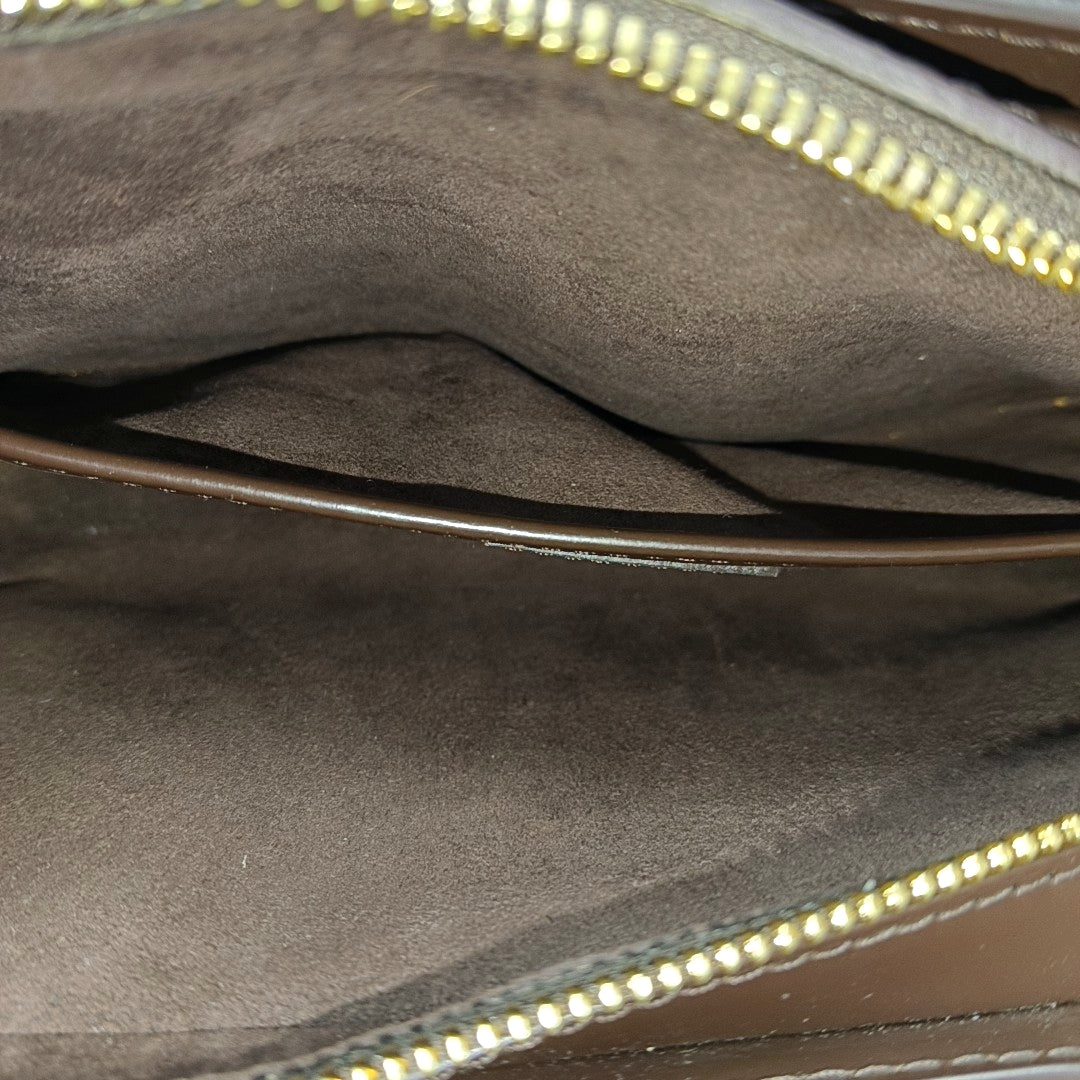 SAINT LOUIS Damier Ebene Coated Canvas Brown