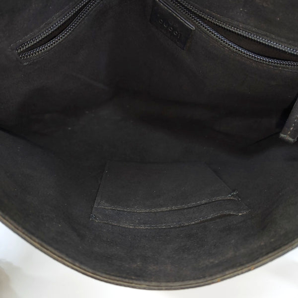 Coated Canvas Shoulder Bag Brown