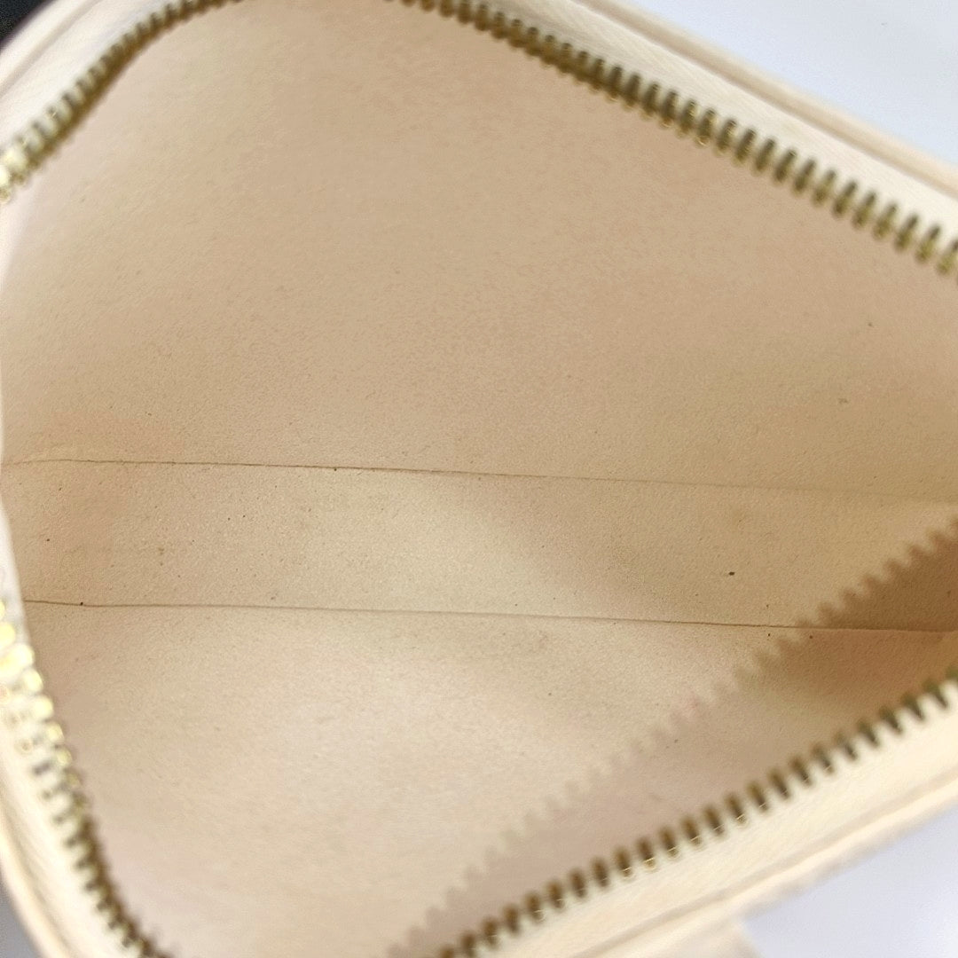 EASY POUCH ON STRAP Monogram Calfskin Beige