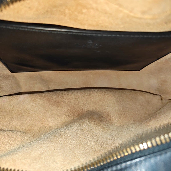 GG Marmont Small Quilted Calfskin Black