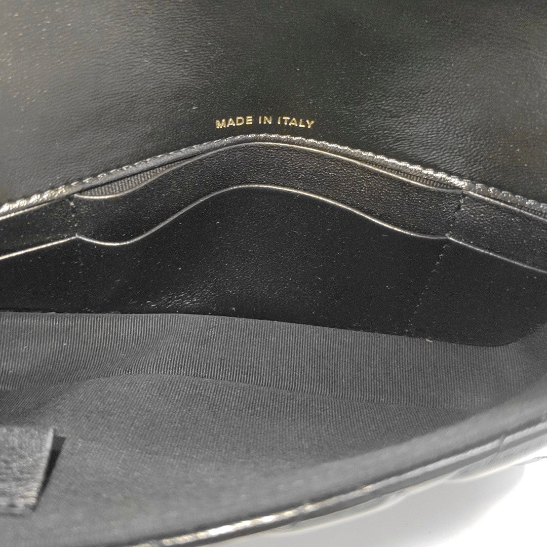Quilted Lambskin Shoulder Bag Mini Black