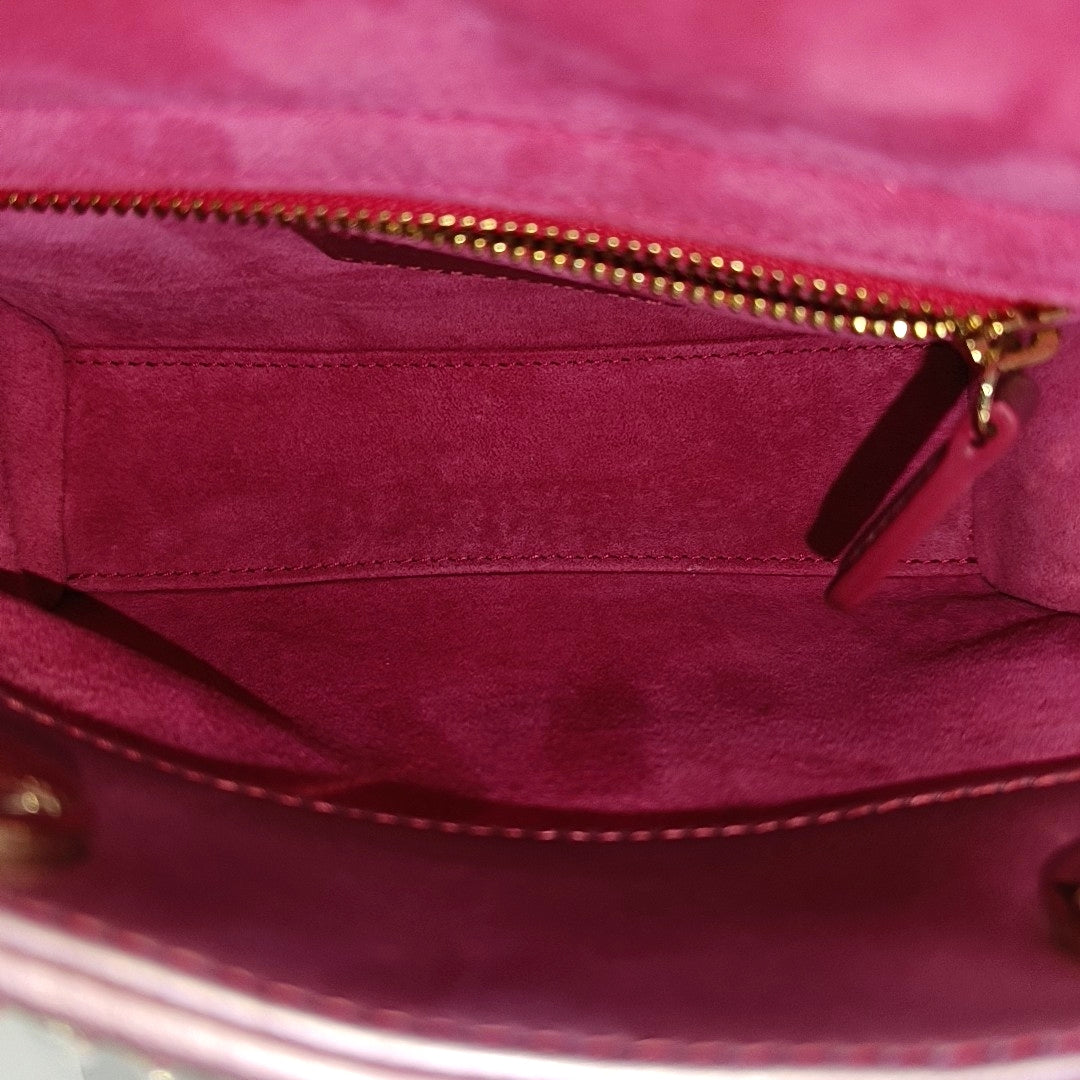 Lady Dior Mini Lambskin Pink