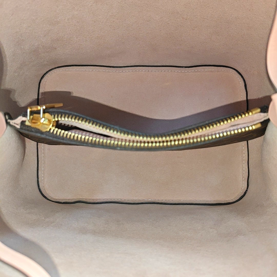 NÉONOÉ MM Monogram Coated Canvas Brown