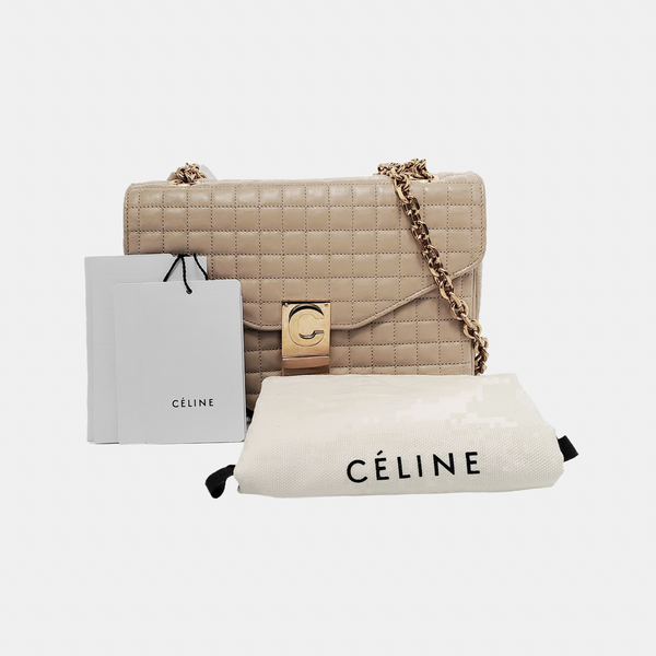 Quilted Calfskin Beige