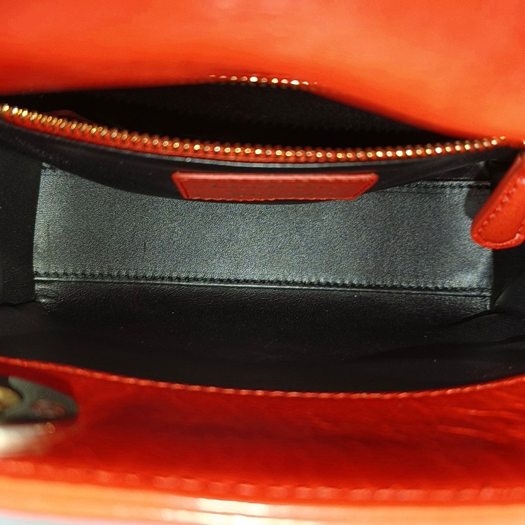 Lady Dior Mini Lambskin Red