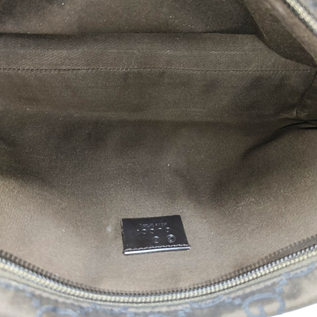 Monogram Canvas Clutch Brown