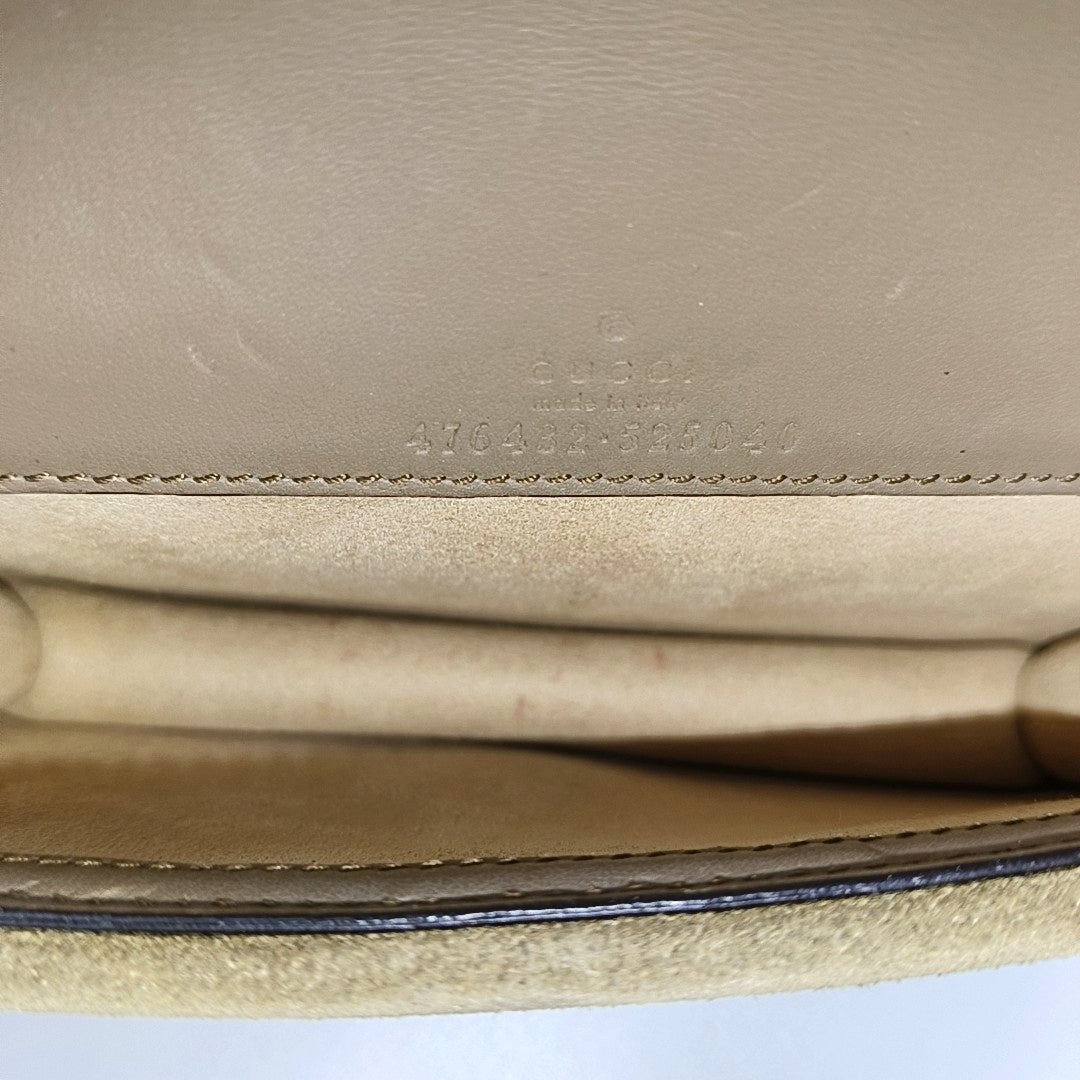 Dionysus Super Mini Monogram Coated Canvas Beige