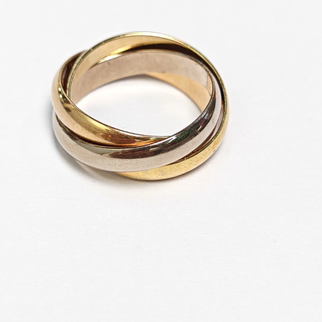 TRINITY 18k White Gold Multicolor Ring EU 52