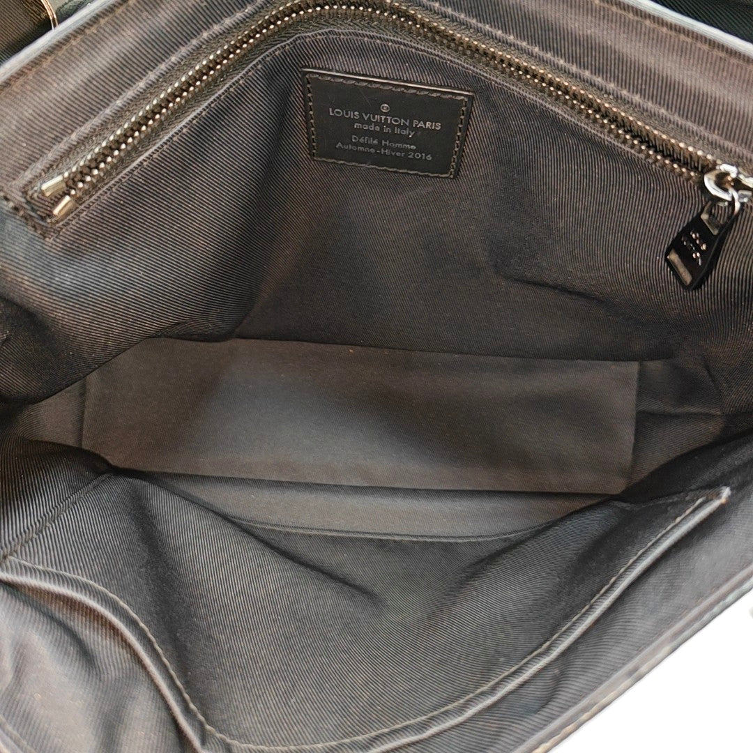 VOYAGER PM Monogram Coated Canvas Black