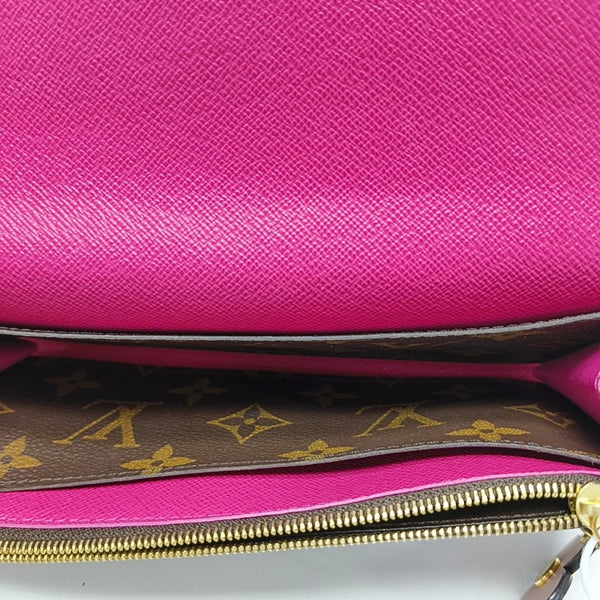 EMILIE Monogram Coated Canvas Brown Wallet
