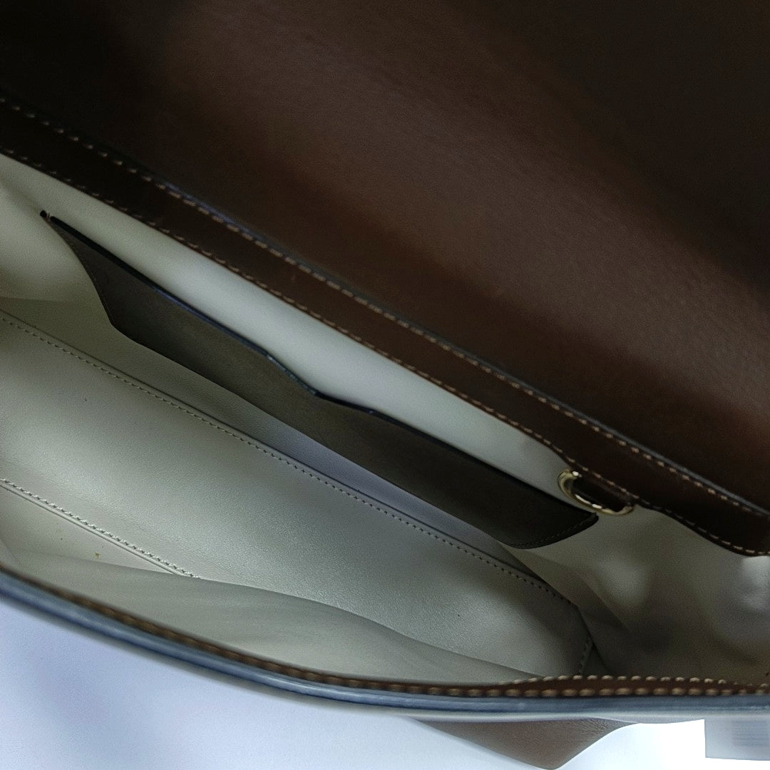 Leather Shoulder Bag Brown