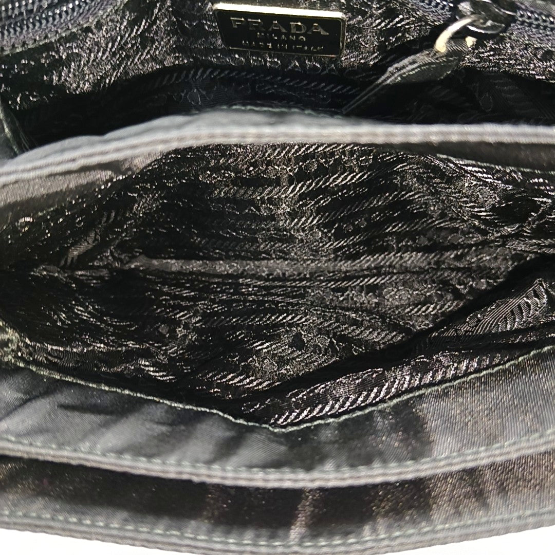 Nylon Shoulder Bag Black