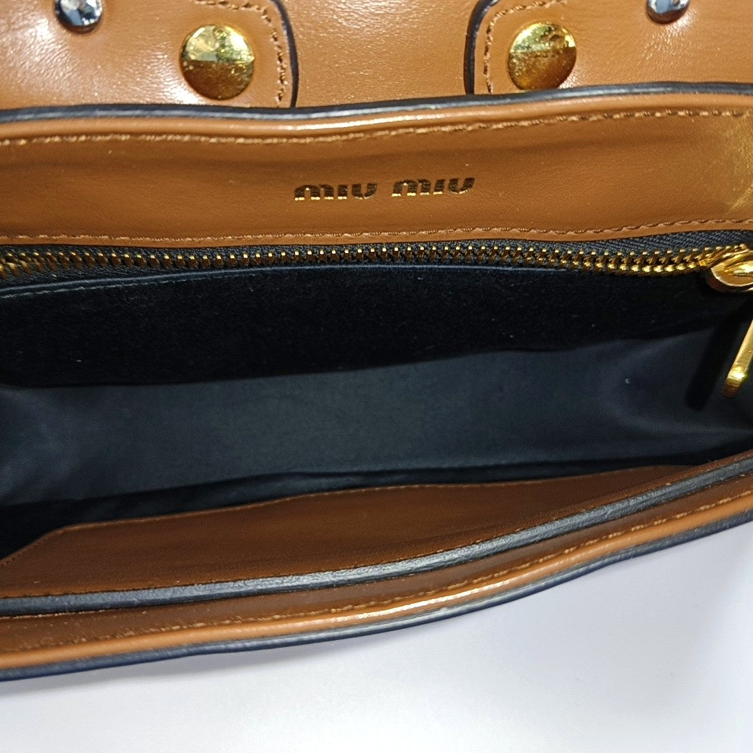 Leather Shoulder Bag Brown