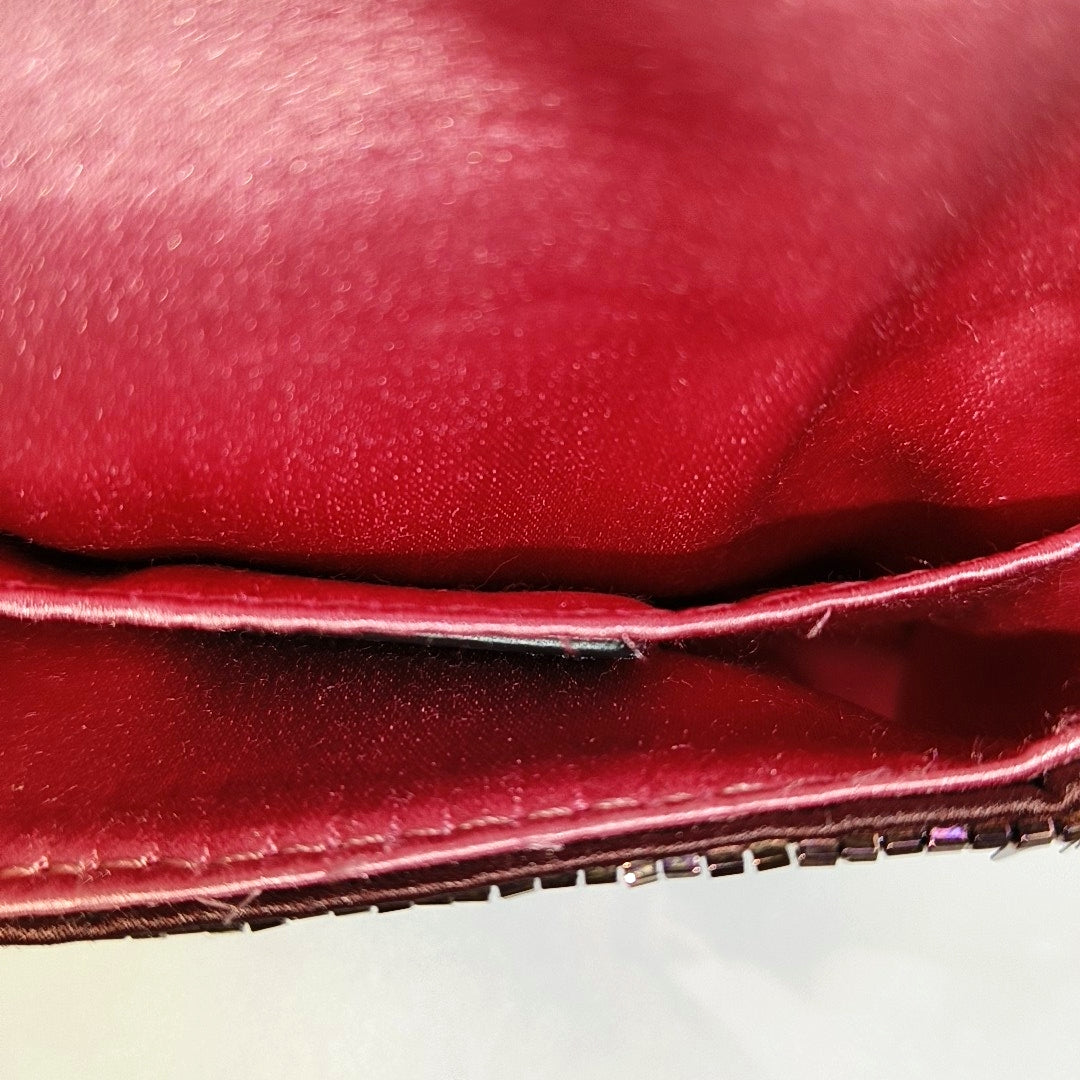 Baguette Super Mini Lentejuelas Rojo