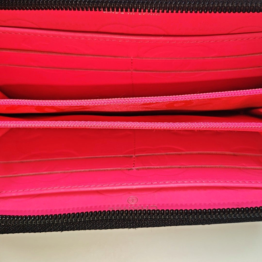 CAMBON Quilted Calfskin Black Wallet