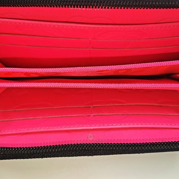 CAMBON Quilted Calfskin Black Wallet