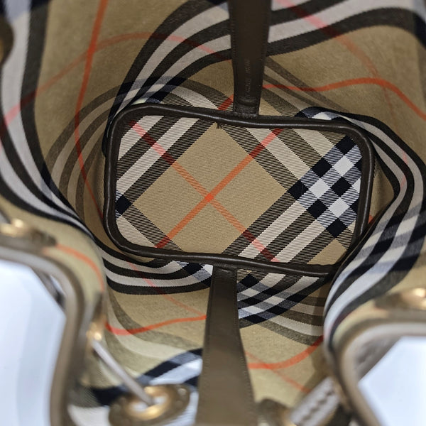 Canvas Bucket Bag Mini Beige