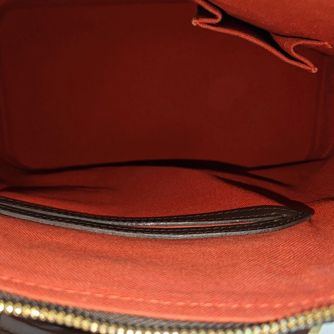 ALMA PM Damier Ebene Coated Canvas Brown