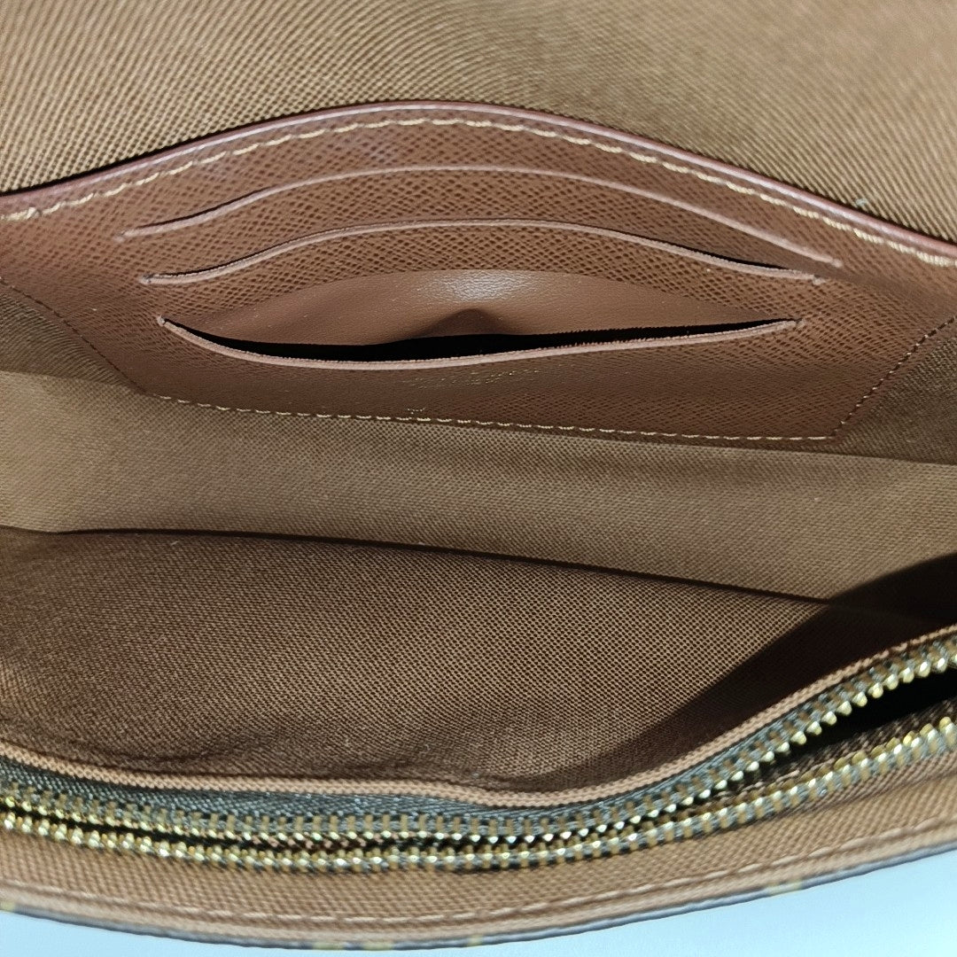 IVY Monogram Coated Canvas Brown
