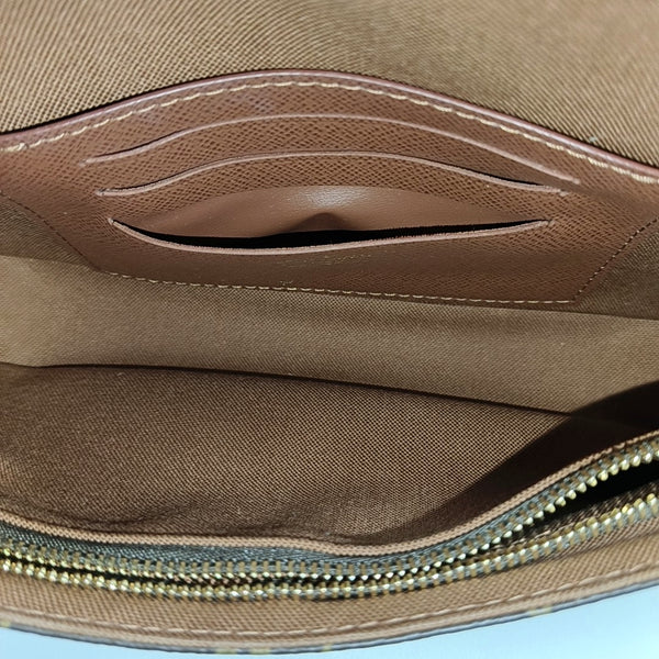 IVY Monogram Coated Canvas Brown