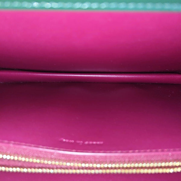 CLASP Medium Calfskin Green